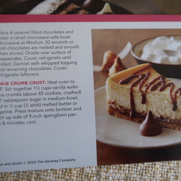 HERSHEY'S Chocolate Tin Box Recipe Card Collection - Picture 7 of 8
